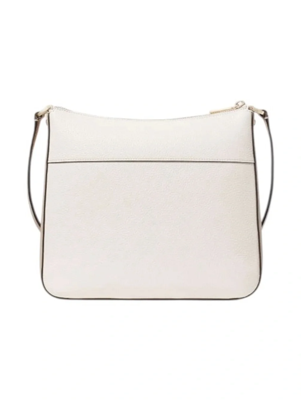 Kate Spade Cream and Tan Pebbled Leather Large Crossbody NWT